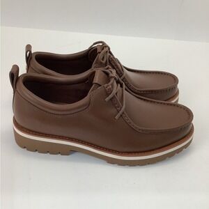 Coach Men's Banks Leather Boots Dark saddle brown size 9.5 NEW